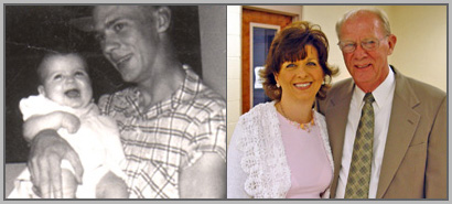 Teresa Denison with her father, Dr. Ernest Gambrell