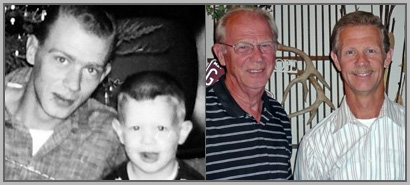 Joseph Gambrell with his father, Dr. Ernest Gambrell